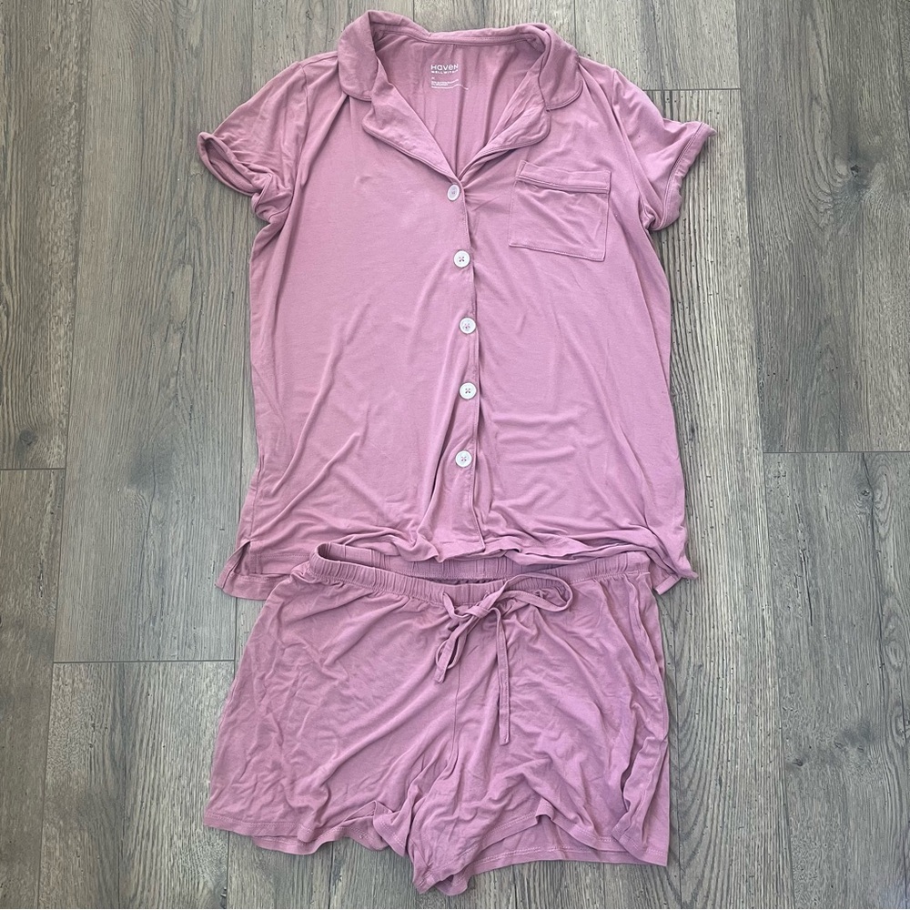 Haven‎ Well Within Pink Pajama Set Sz M